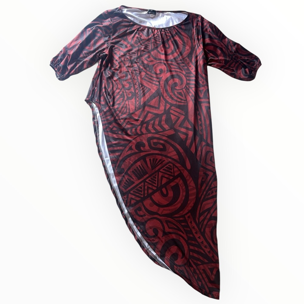 Women's Hawaiian Asymmetrical dress By Kylani Plus size Medium
